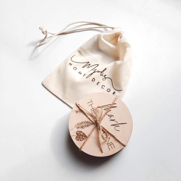 Drvene oznake - MILESTONE - wild animal design