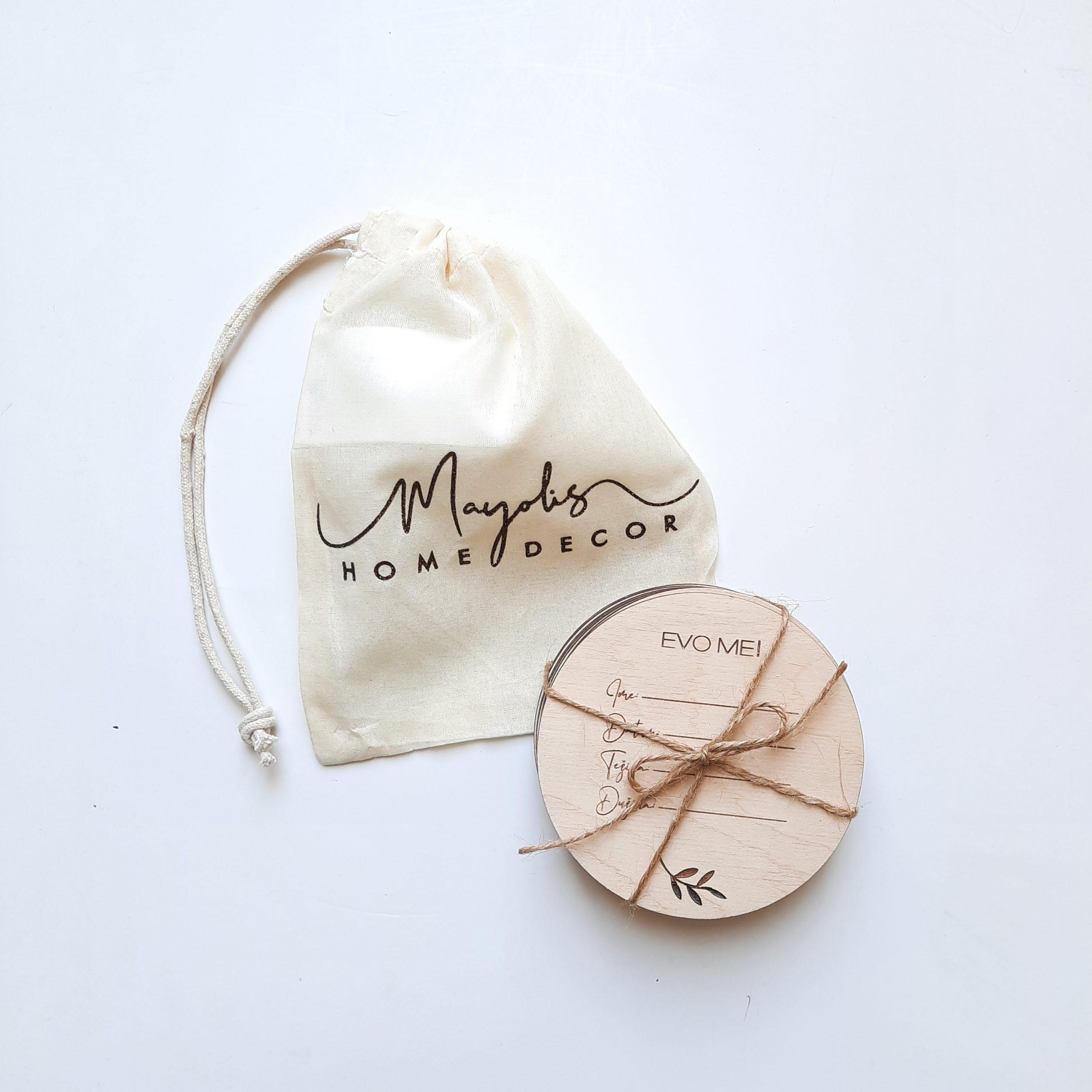 Drvene oznake - MILESTONE - royal design