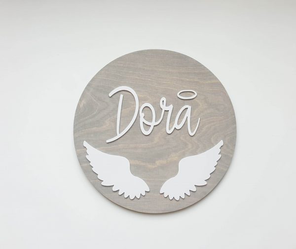 Drveni krug - KRILA 2 (S – 30cm)