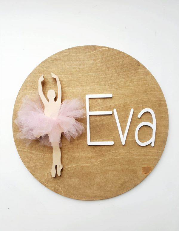 Drveni krug - BALERINA (M – 45CM)