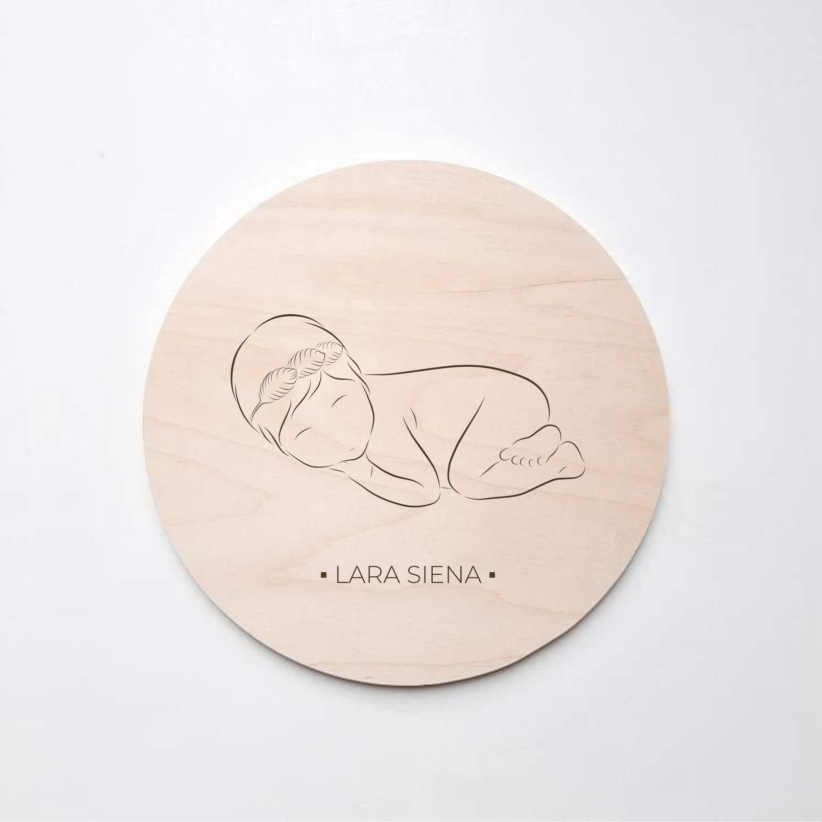 Drveni krug - KROOG™ s ilustracijom